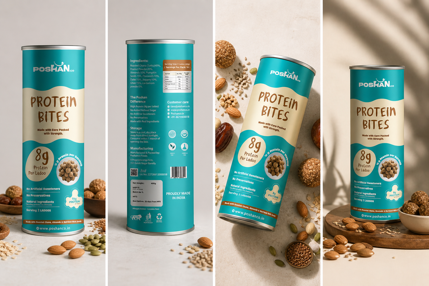 POSHAN PROTEIN BITES (8G PROTEIN PER LADOO)