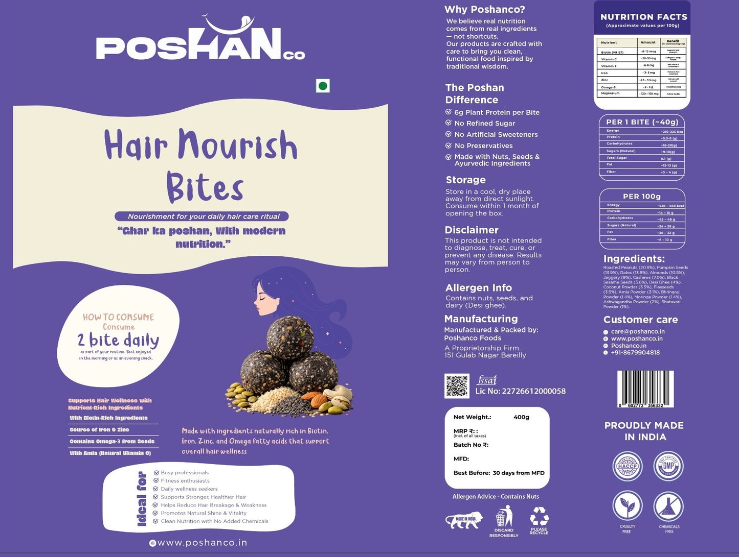 POSHAN HAIR NOURISH BITES
