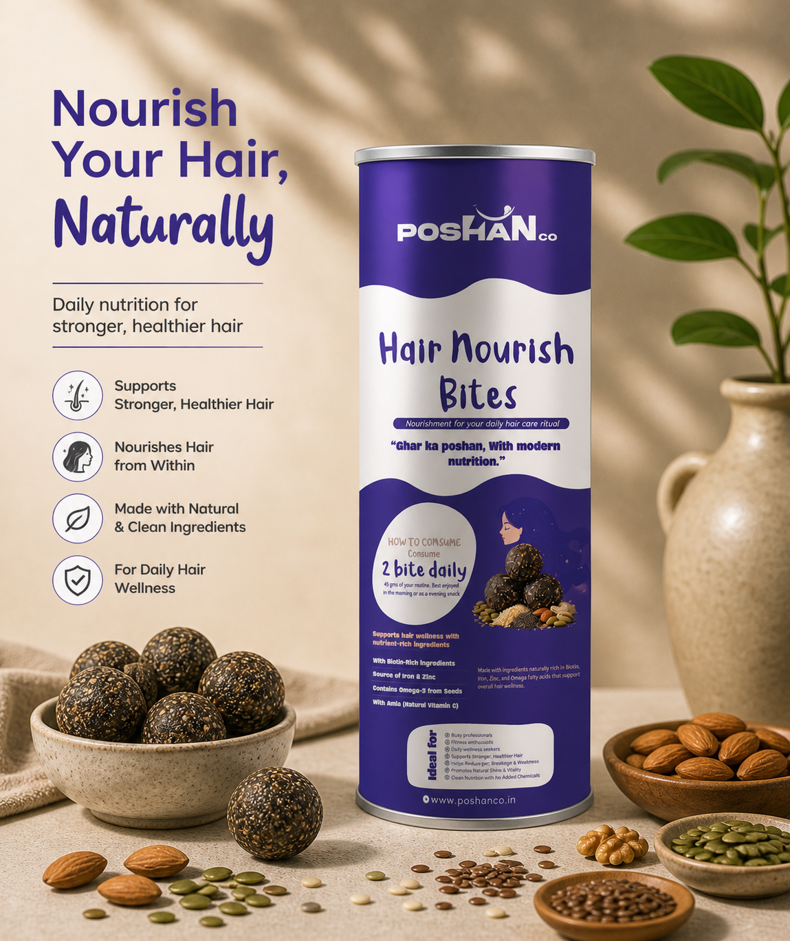 POSHAN HAIR NOURISH BITES