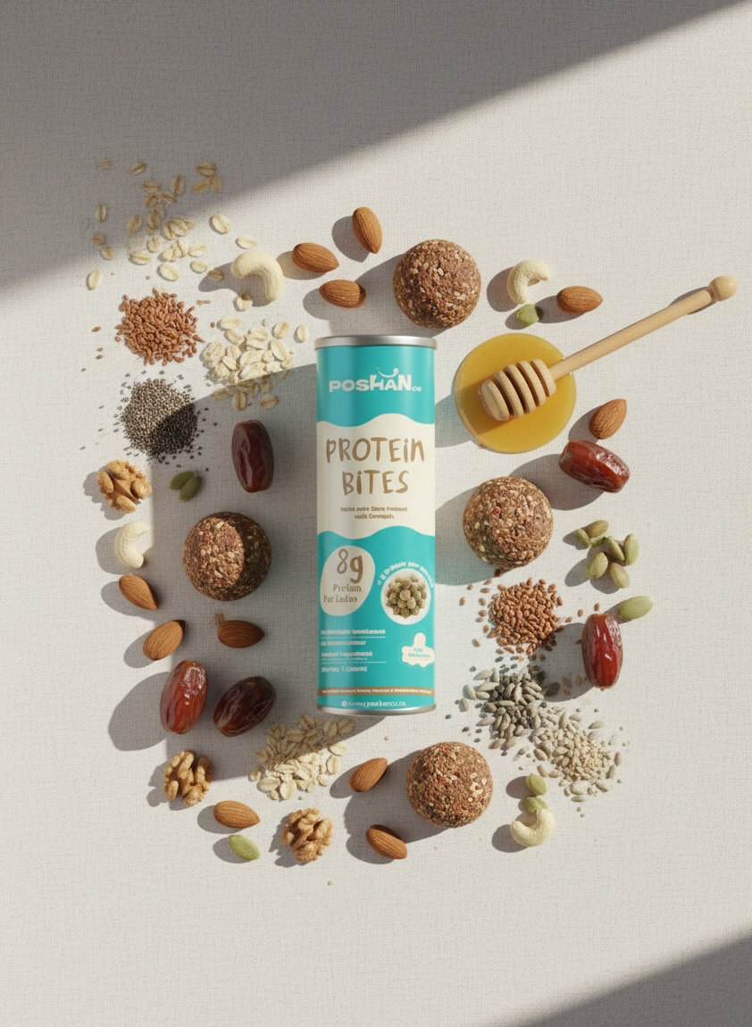 POSHAN PROTEIN BITES (8G PROTEIN PER LADOO)